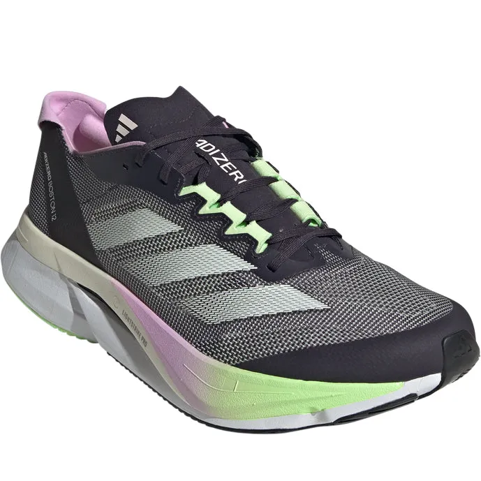 Adidas Adizero Boston 12 Men's Aurora Black/Zero Metallic/Green Spark