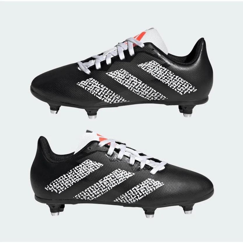 Adidas Kids Rugby Boots Rugby Junior SG Black/White/Red