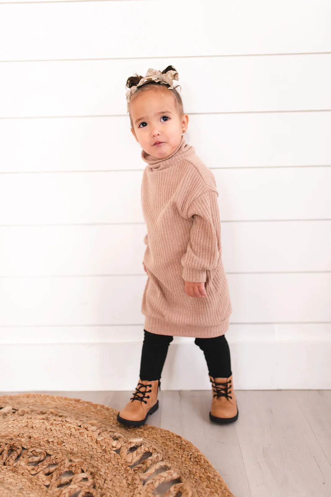Combat Boots - Tan Premium Leather (Black soles/laces)