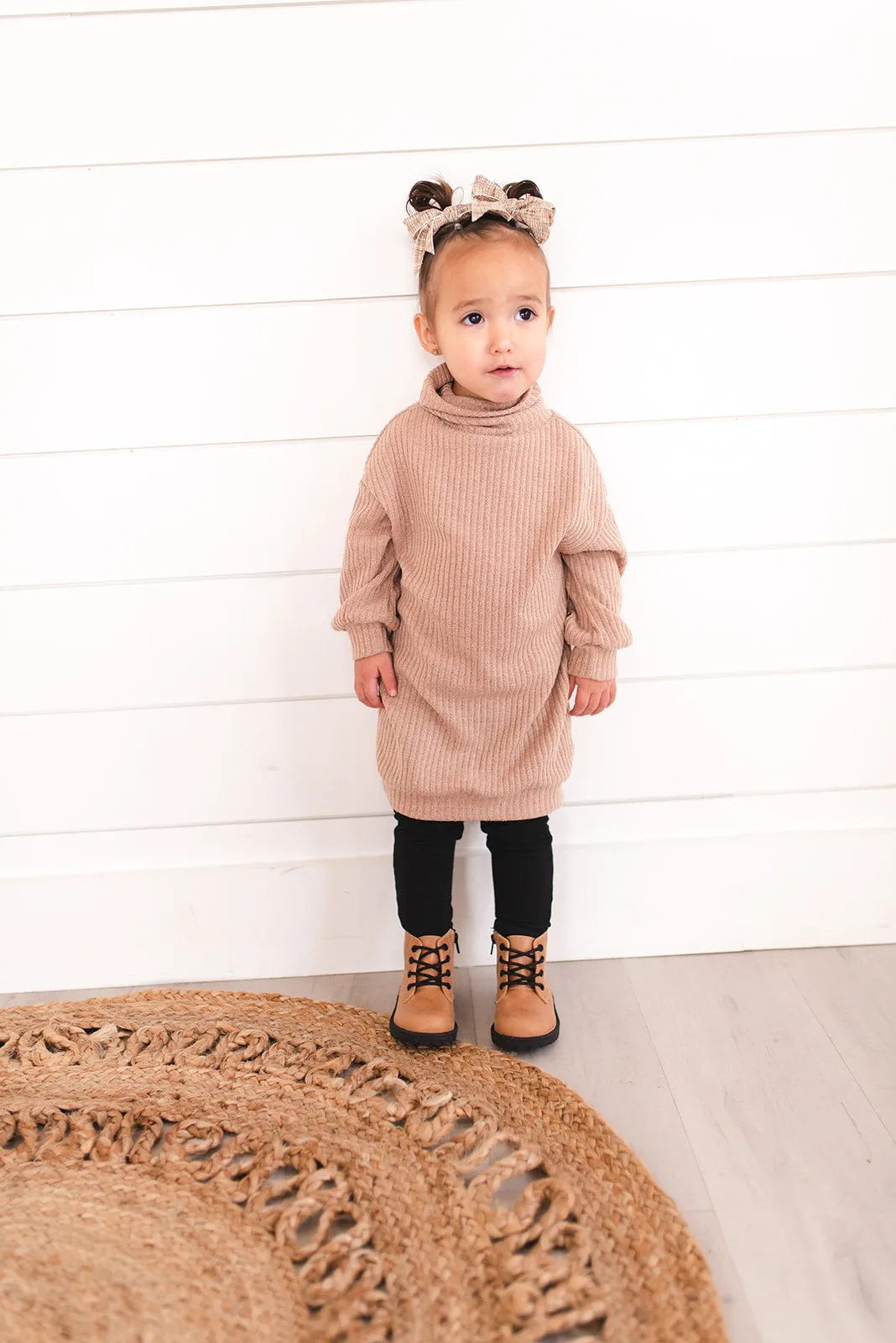 Combat Boots - Tan Premium Leather (Black soles/laces)