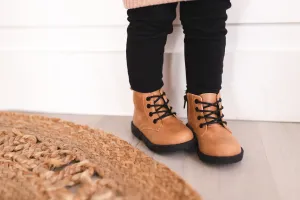 Combat Boots - Tan Premium Leather (Black soles/laces)