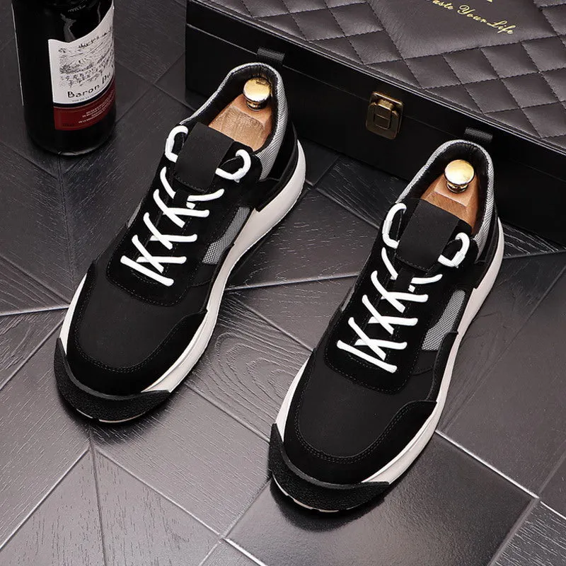 Fashion Mesh Breathable Flat Platform Sneakers