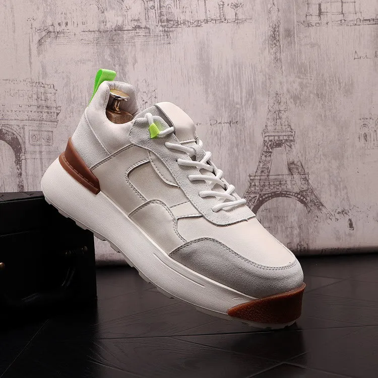 Fashion Mesh Breathable Flat Platform Sneakers