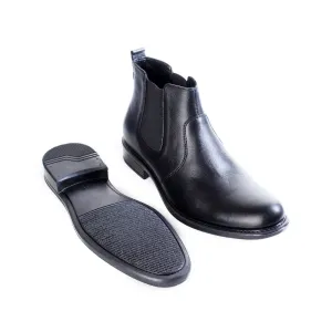 Formal winter shoes /  100% genuine leather -Black -6489
