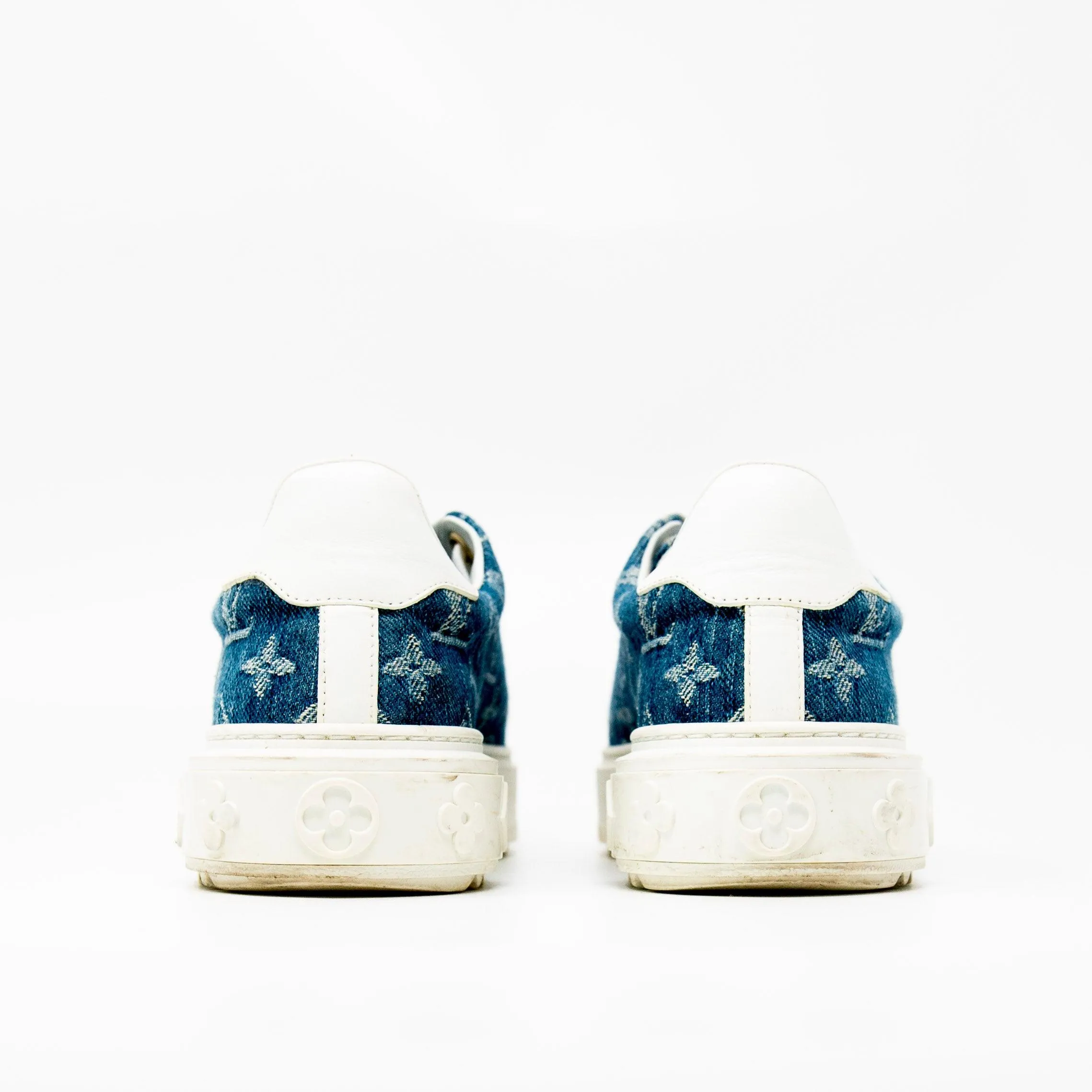 Louis Vuitton Denim Timeout Sneakers 35.5