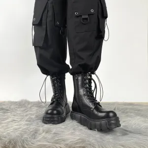 Matija Platform Ankle Combat Boots