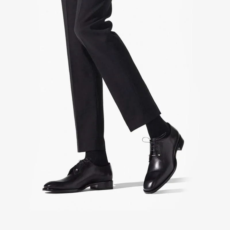Men Square Toe Beaded Shoes