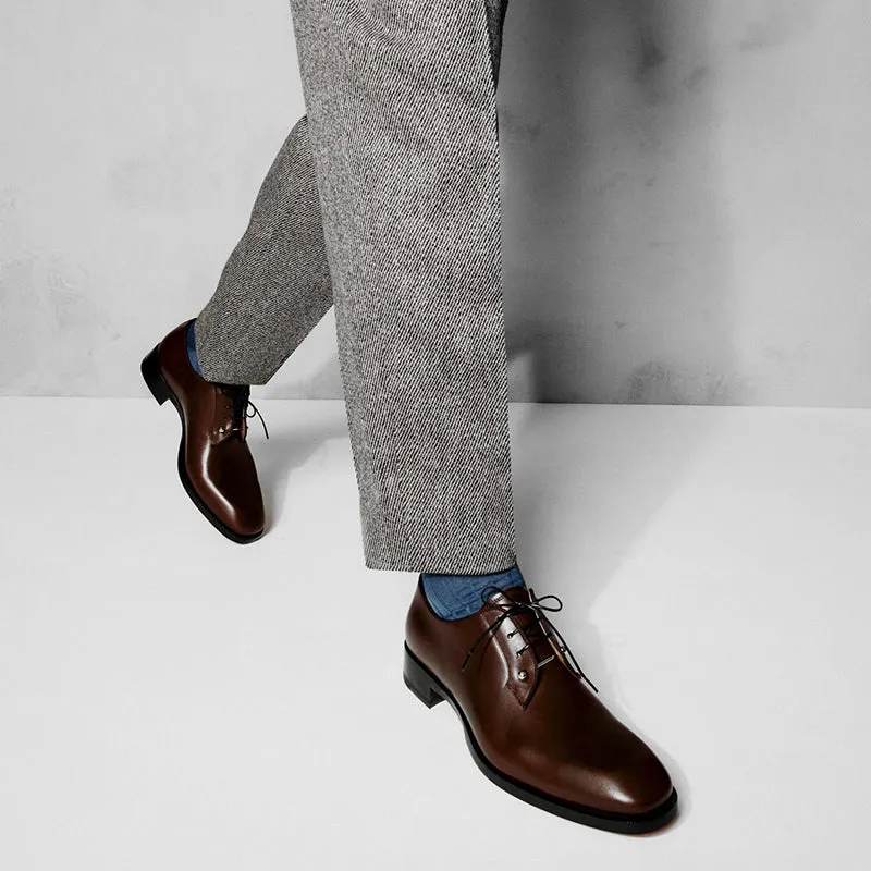 Men Square Toe Beaded Shoes
