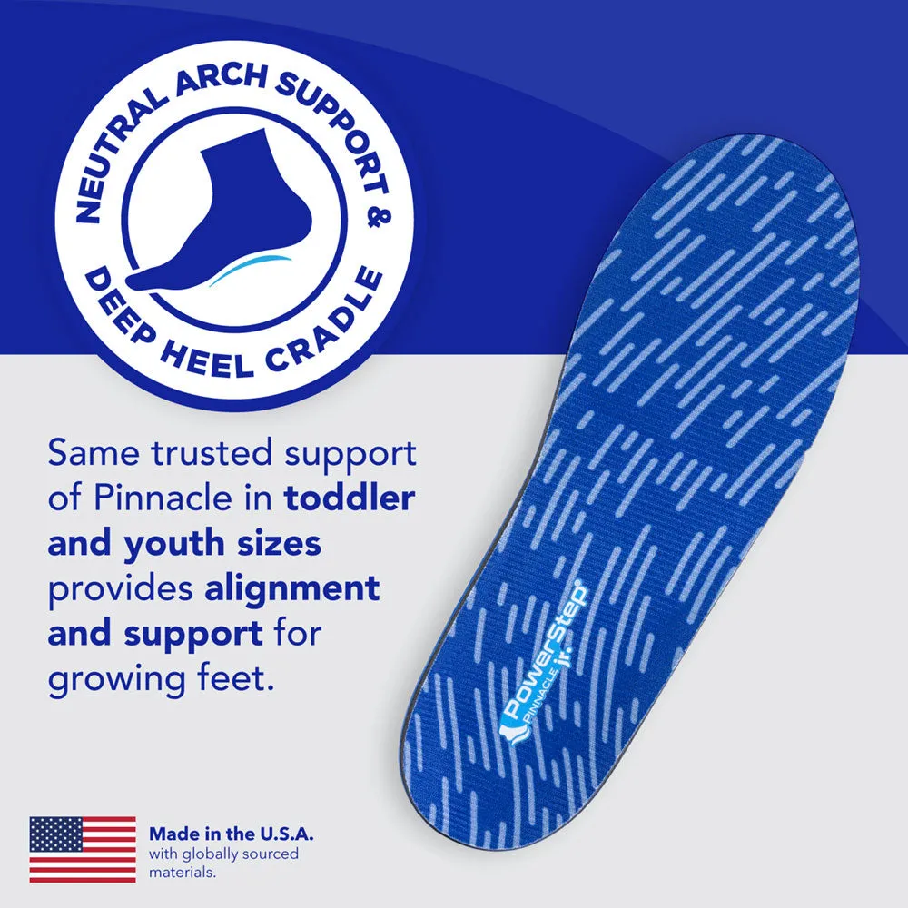 PowerStep Pinnacle Junior Insoles | Children's Pain Relief Shoe Insert