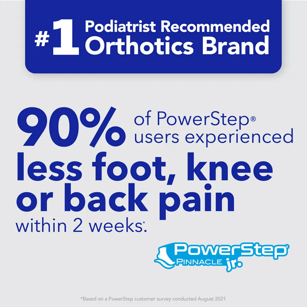 PowerStep Pinnacle Junior Insoles | Children's Pain Relief Shoe Insert