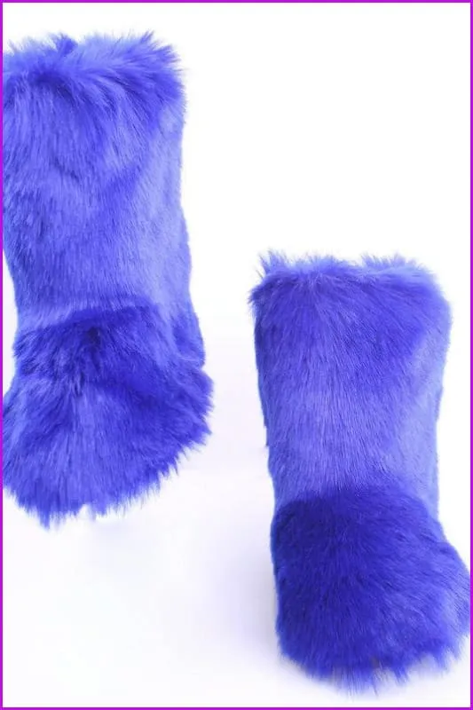[Pre-sale] 10 Colors Faux Fur Winter Boots F193