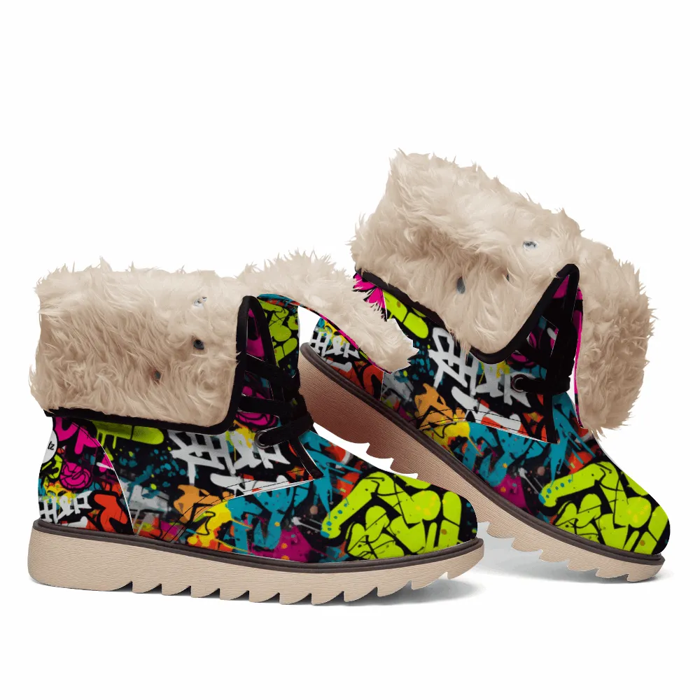 Treadz Unisex Winter Boots - Street Art