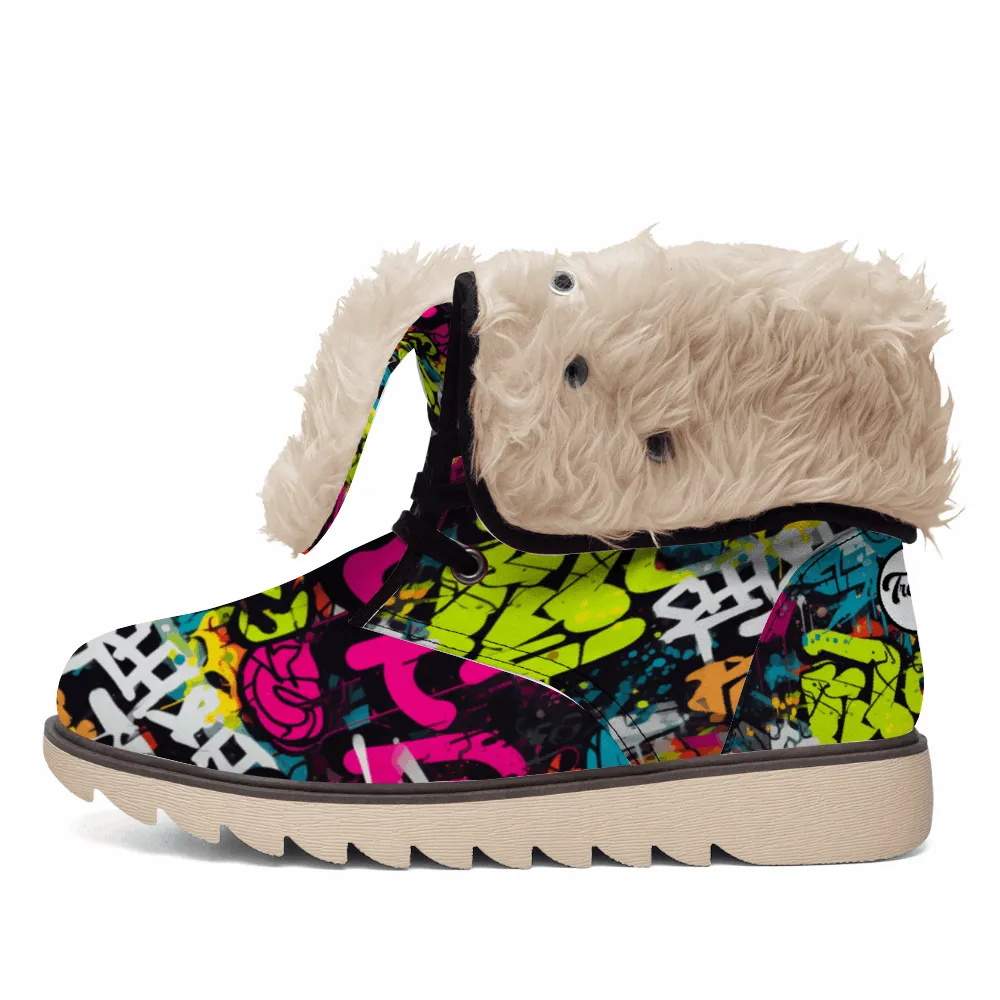 Treadz Unisex Winter Boots - Street Art