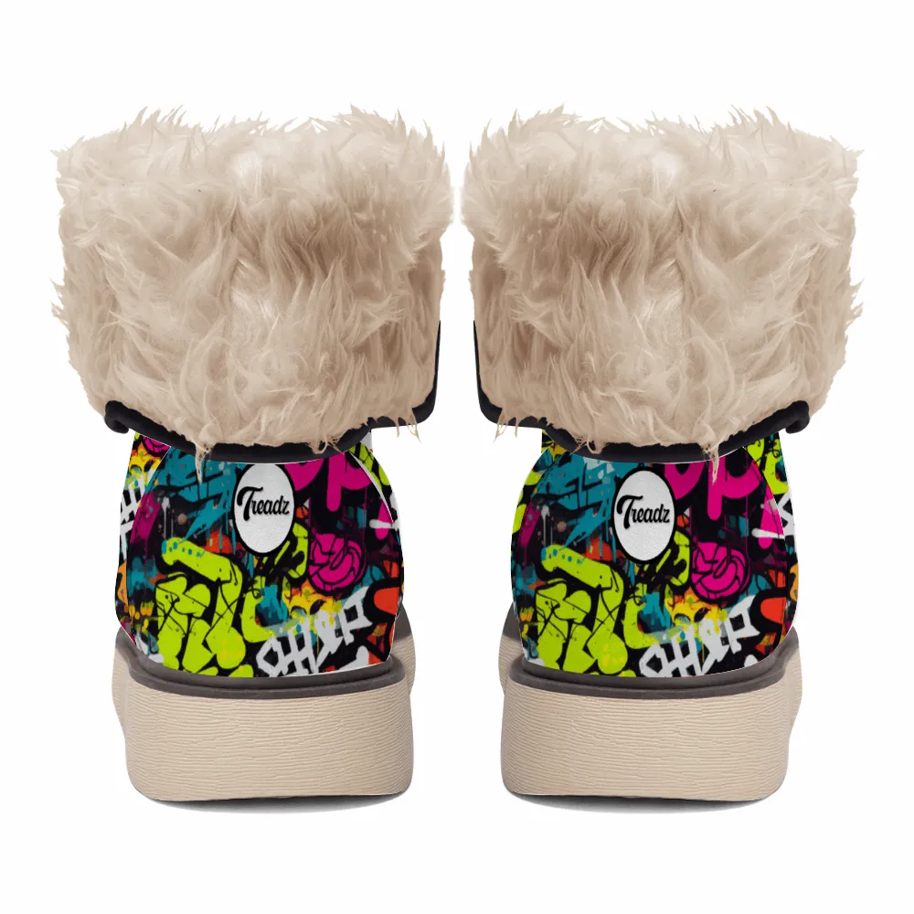 Treadz Unisex Winter Boots - Street Art