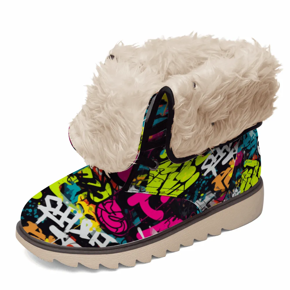 Treadz Unisex Winter Boots - Street Art