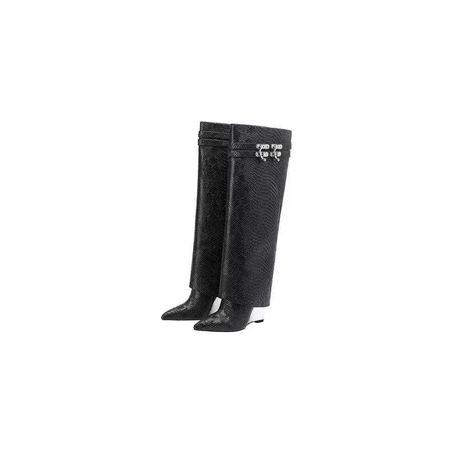 Veltique Croc Wedding Boots
