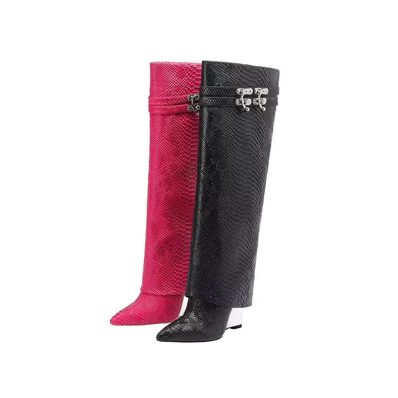 Veltique Croc Wedding Boots