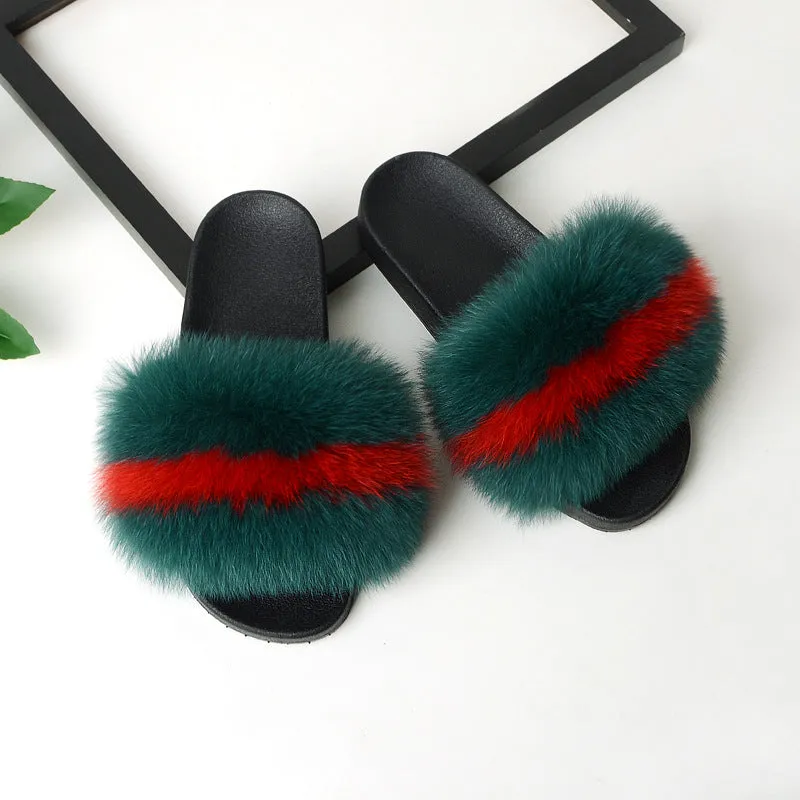 Women Home Fashion Fur Slide Sandals