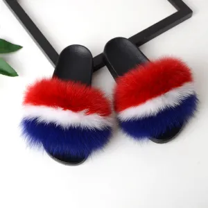 Women Home Fashion Fur Slide Sandals