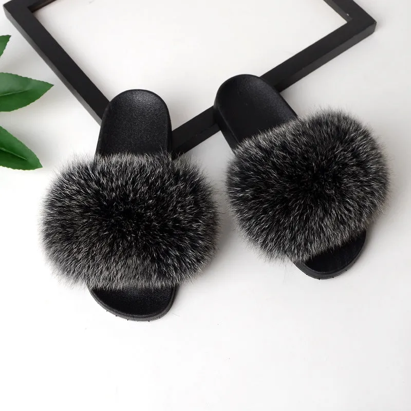 Women Home Fashion Fur Slide Sandals