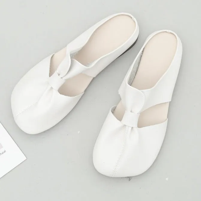 Women's cute closed toe slides soft comfy walking sandals
